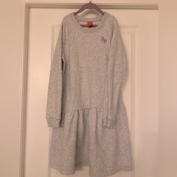 Joe Fresh Girls Unicorn Sweatshirt Dress.  Perfect for play or party! 🦄 - Picture 1 of 3
